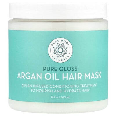 Argan Oil Hair Mask, Pure Gloss , 8 fl oz (240 ml)
