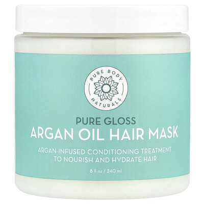 Argan Oil Hair Mask, Pure Gloss , 8 fl oz (240 ml)