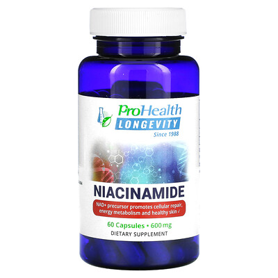 Niacinamide, 600 mg, 60 Capsules