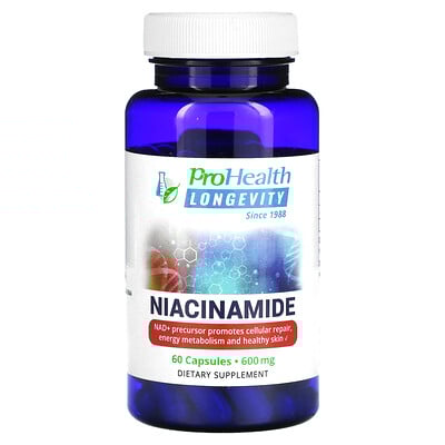 Niacinamide, 600 mg, 60 Capsules