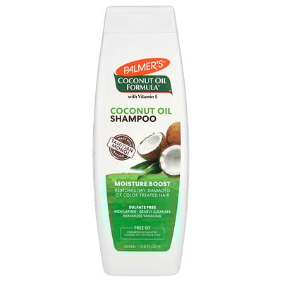 Coconut Oil Formula with Vitamin E, Coconut Oil Shampoo, Dry, Damaged or Color Treated Hair, Moisture Boost, 13.5 fl oz (400 ml)