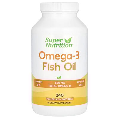 Omega-3 Fish Oil, Vivomega Triglyceride, 1,000 mg, 240 Fish Softgels