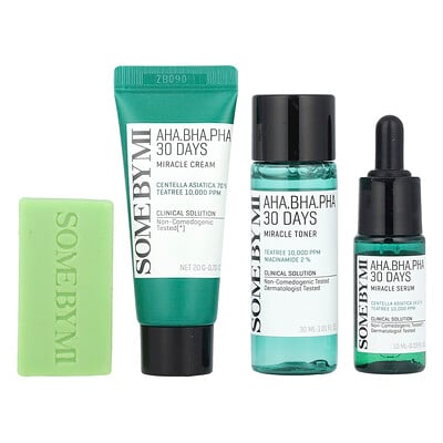 AHA.BHA.PHA 30 Days Miracle Starter Kit Edition, 4 Piece Kit