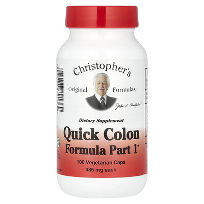 Quick Colon Formula Part 1, 485 mg, 100 Vegetarian Caps