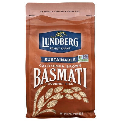 Gourmet Rice, California Brown Basmati, 32 oz (907 g)