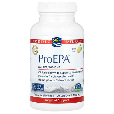 Doepa Powder Proepa, lemon, 1,000 mg, 120 softgels (500 mg per softgel) by Nordic ...