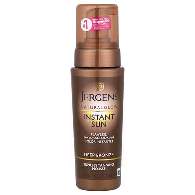 Natural Glow, Instant Sun, Sunless Tanning Mousse, Deep Bronze, 6 fl oz (177 ml)