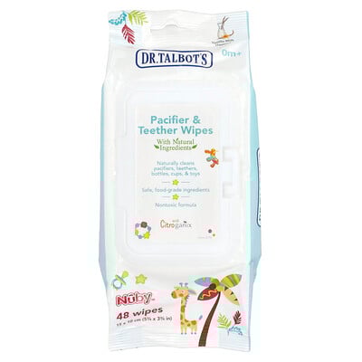 Pacifier & Teether Wipes, 0 m +, Vanilla Milk, 48 Wipes