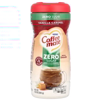 Powder Coffee Creamer, Zero Sugar, Vanilla Caramel, 10.2 oz (289.1 g)