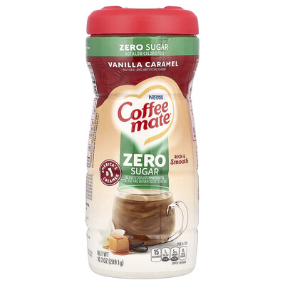 Powder Coffee Creamer, Zero Sugar, Vanilla Caramel, 10.2 oz (289.1 g)
