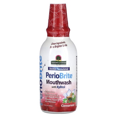 PerioBrite, Mouthwash with Xylitol, Cinnamint, 16 fl oz (480 ml)