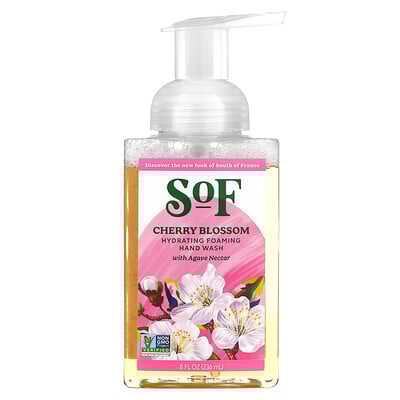 Hydrating Foaming Hand Wash with Agave Nectar, Cherry Blossom, 8 fl oz (236 ml)