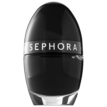 SEPHORA COLLECTION Color Hit Mini Nail Polish L76 Black Lace 0.16 Oz/ 5 ML