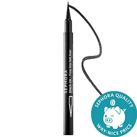 Black Ink Fine Line Felt Liner
