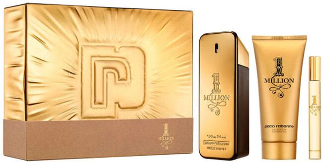 1 Million Eau De Toilette Men's Aftershave Gift Set (100Ml) with 10Ml Edt & Shower Gel