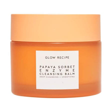 Papaya Cleansing Balm - Exfoliating Enzyme Cleansing Balm  Makeup Remover for Clean, Soft, Glowing Skin - Vegan Face Cleanser with P