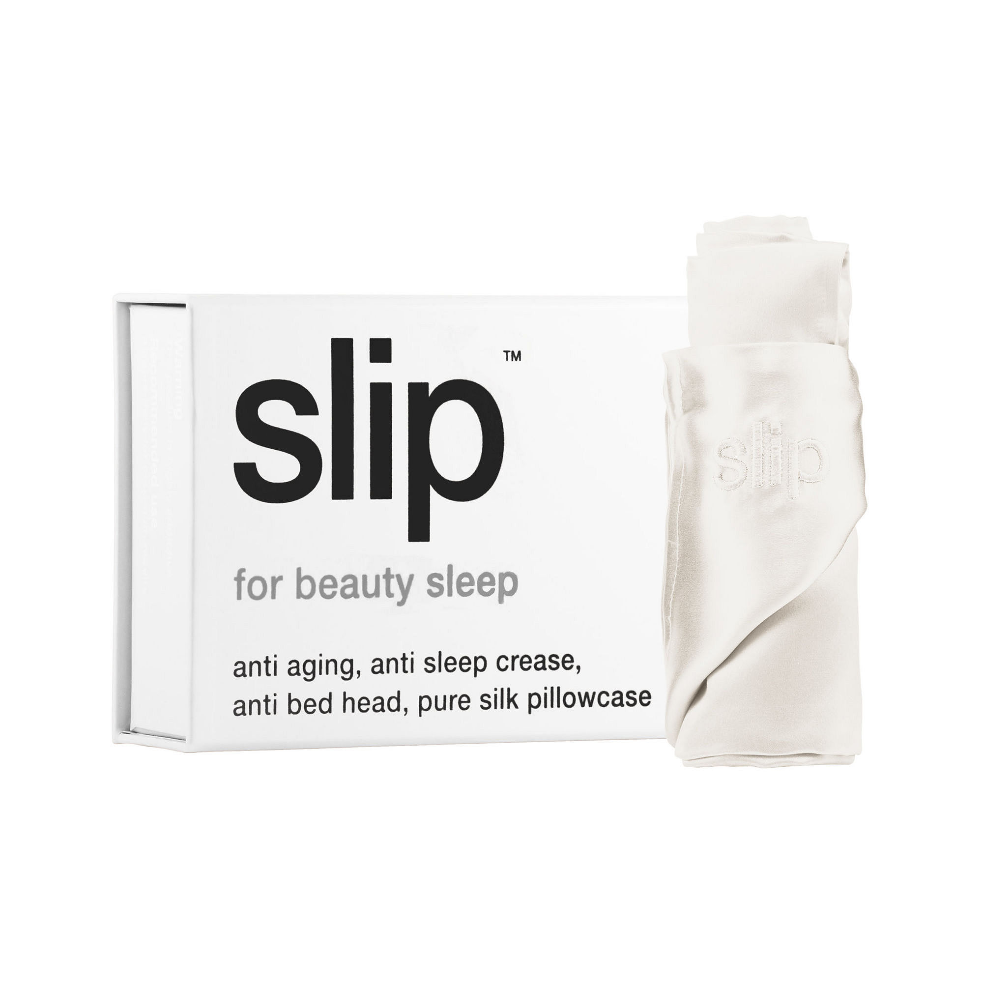 Silk Queen Pillowcase, White (51 X 76 Cm) - 100% Pure 22 Momme Mulberry Silk Pillowcase - Breathable and Hypoallergenic Silk Pillowcases for