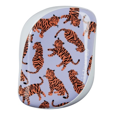 X Skinny Dip Compact Styler Detangling Hair Brush - Trendy Tiger