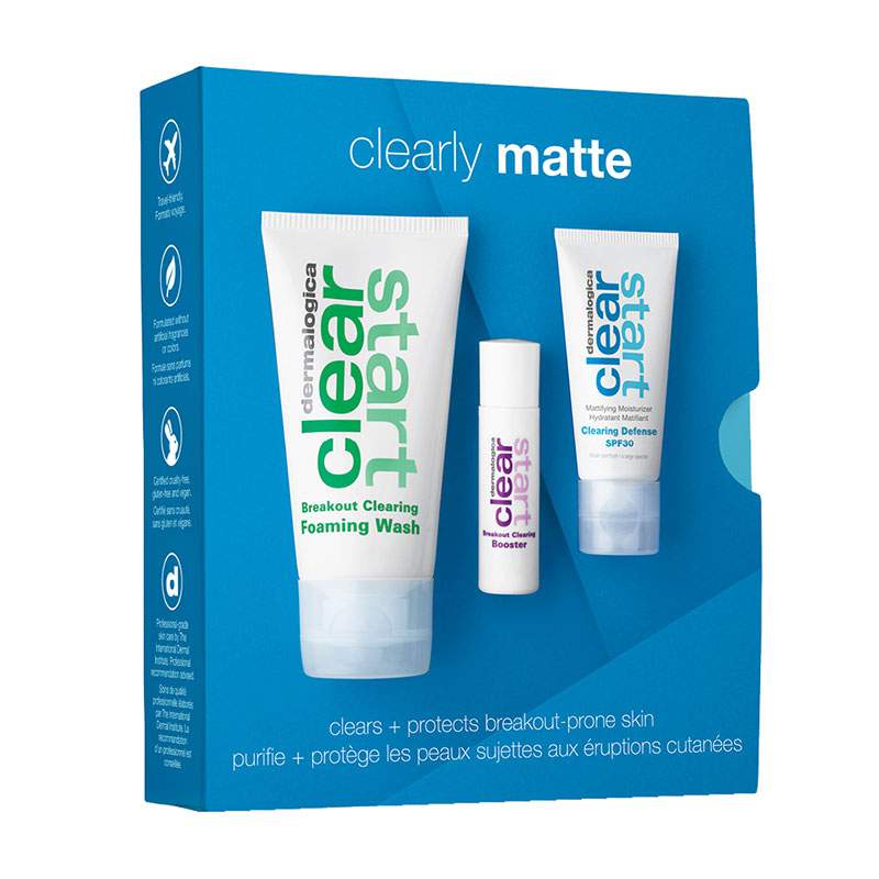 Clearly Matte Kit by  for Unisex  3 Pc 2.5oz Breakout Clearing Foaming Wash, 0.34oz Breakout Clearing Booster, 0.5oz Clearing Defense SPF 3