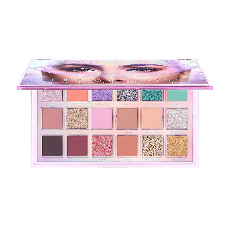 HUDA BEAUTY MERCURY RETROGRADE EYESHADOW PALETTE 18 X Eyeshadow Shades