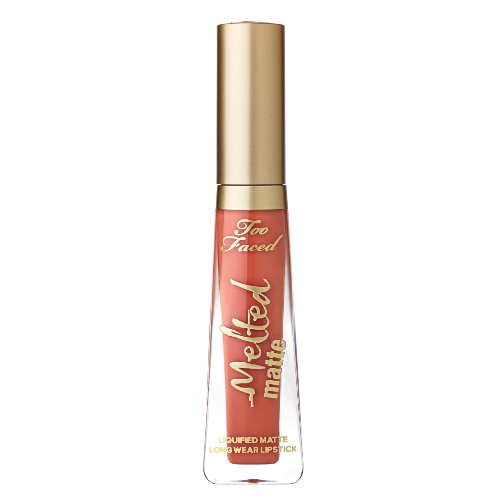 Too Faced Melted Matte Longwearing Diffused Finish Liquid Lipstick - Prissy - Brick-red Orange