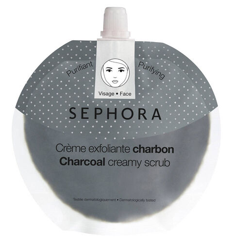 Face Cleansing Exfoliator Peelingcreme, Kohle