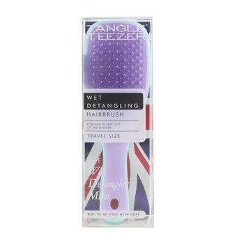 the Mini Ultimate Detangling Brush, Dry and Wet Hair Brush Detangler for Traveling and Small Hands, Wisteria Leaf