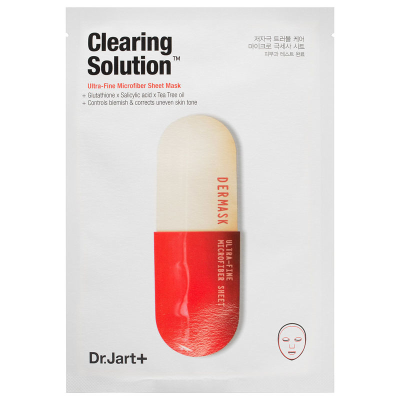 Dr.Jart+ Dermask Micro Jet Clearing Solution Face Mask | Sheet Mask | Calms  Balances & Revitalizes Skin | Korean Skin Care  1 Pack