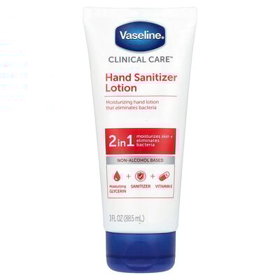 Vaseline, Clinical Care™, Hand Sanitizer Lotion, 3 fl oz (88.5 ml)