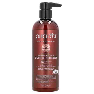 Pura D'or, Professional Grade Biotin Conditioner, 16 fl oz (473 ml)