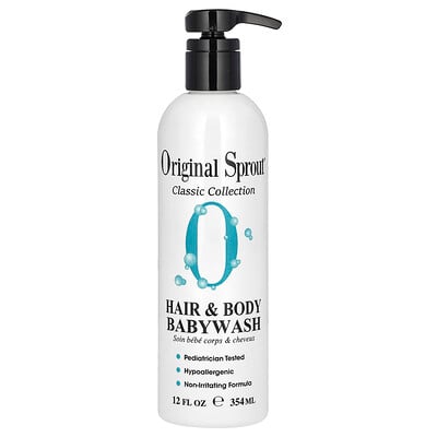 Original Sprout, Classic Collection, Hair & Body Babywash, 12 fl oz (354 ml)