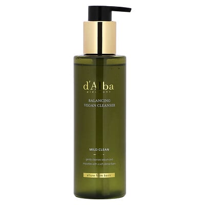 d'Alba, Balancing Vegan Cleanser, Mild Clean, 6.76 fl oz (200 ml)