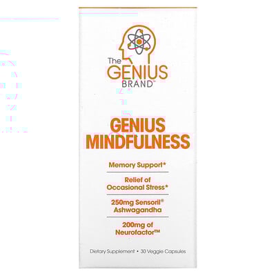 The Genius Brand, Genius Mindfullness, 30 Veggie Capsules