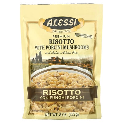 Alessi, premium risotto with porcini mushrooms and italian arborio rice ...