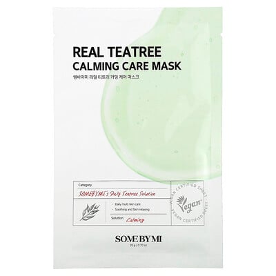 SOME BY MI, Real Tea Tree, Calming Care Beauty Mask, 1 Sheet, 0.70 oz (20 g)