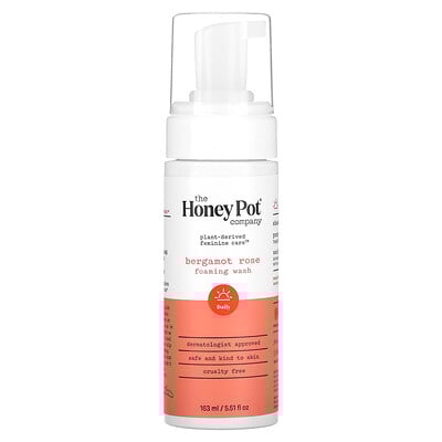 The Honey Pot Company, Foaming Wash, Bergamot Rose, 5.51 fl oz (163 ml)