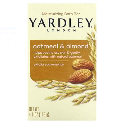 Moisturizing Bath Bar, Oatmeal & Almond, 4 oz (113 g)