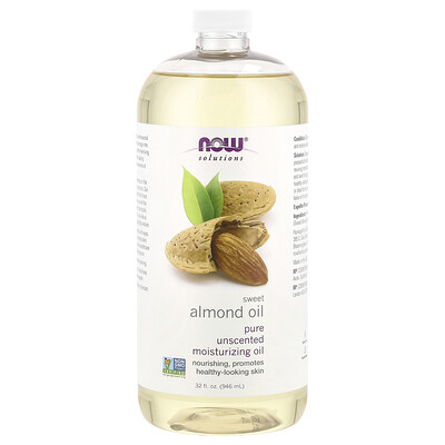 Solutions, Sweet Almond Oil, Unscented, 32 fl oz (946 ml)