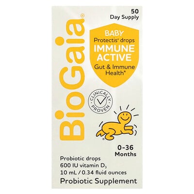 Baby Protectis Drops, Immune Active, 0-36 Months, 0.34 fl oz (10 ml)