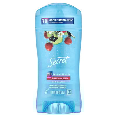 48 Hour Clear Gel, Antiperspirant/Deodorant, Refreshing Berry, 2.6 oz (73 g)