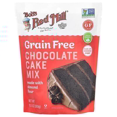 Grain Free Chocolate Cake Mix, Made with Almond Flour, 10.5 oz (300 g)