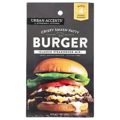 Crispy Smash Patty Burger, Classic Steakhouse Mix, 1 oz (28 g)