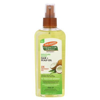 Coconut Oil Formula With Vitamin E, Moisture Boost, Hair + Scalp Oil, 5.1 fl oz (150 ml)