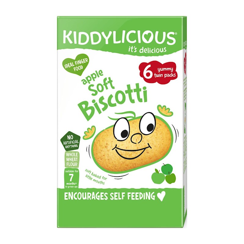 Kiddylicious Biscotti - Pomme - 120g (6x2p)