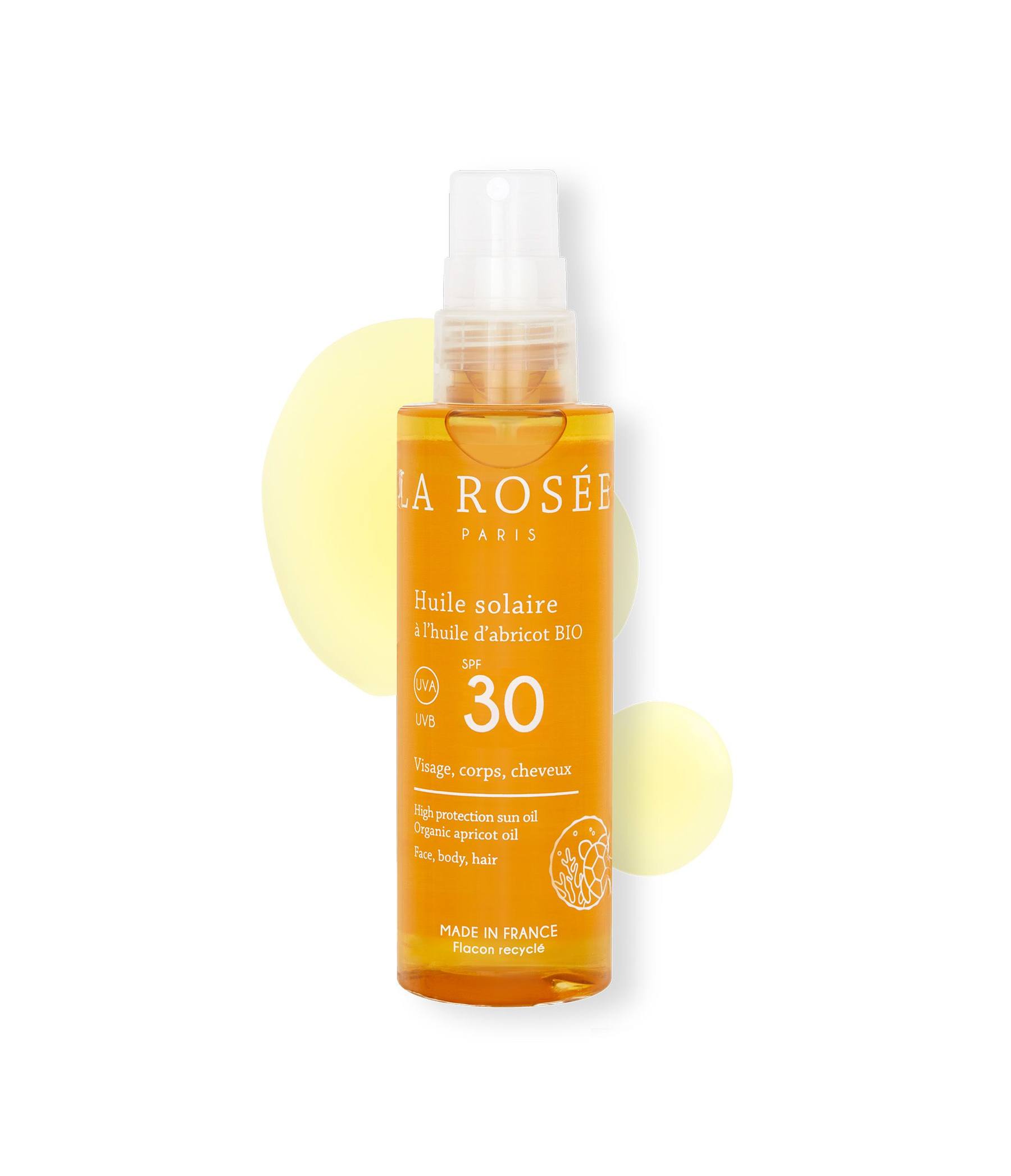 Huile Solaire À L'huile D'abricot Bio - Spf 30