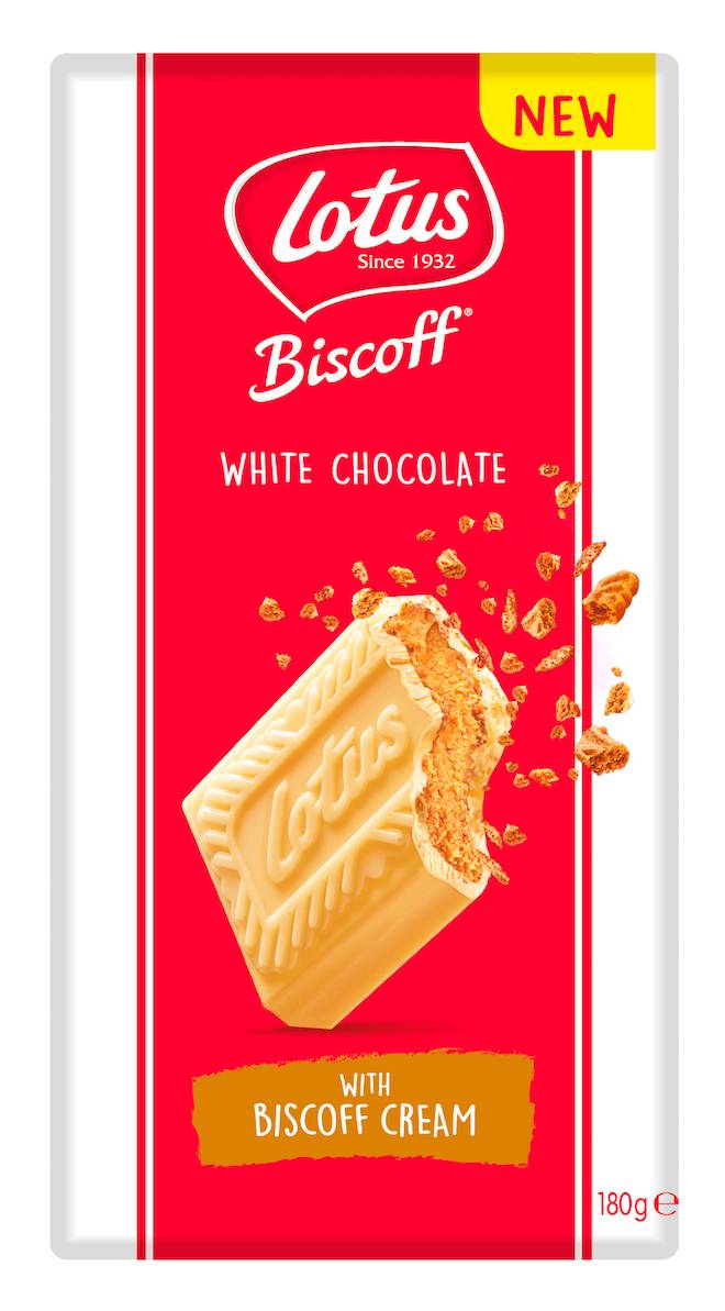 Tablette De Chocolat Blanc Eclats De Biscuit Croustillant Biscoff