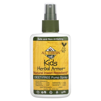 Kids Herbal Armor, Natural Insect Repellent, 4 Fl Oz (120 Ml)