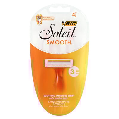 Soleil Smooth, Disposable Razors, 4 Disposable Razors