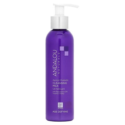 Cleansing Milk, Apricot Probiotic, Age Defying, 6 Fl Oz (178 Ml)