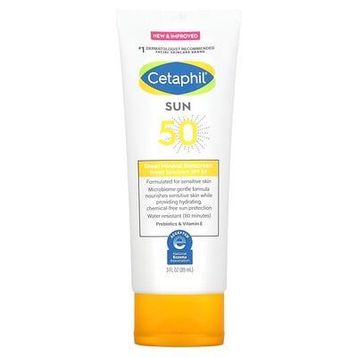 Sheer Mineral Sunscreen, Spf 50, 3 Fl Oz (89 Ml)